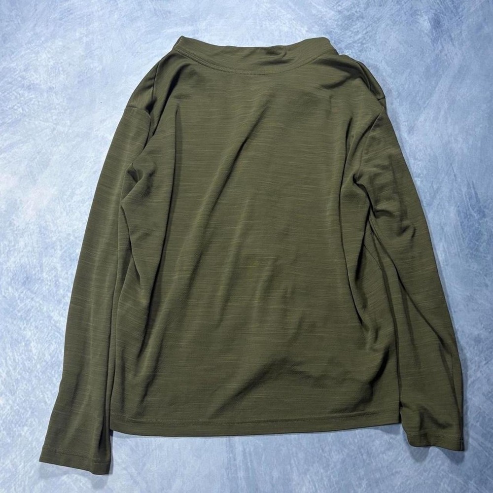 Nike dri ft army green pull over zip up fleece - Picture 3 of 5
